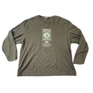 Surfing International Longboard Classic 2004 Old Navy Brown Long Sleeve XXL Y2K
